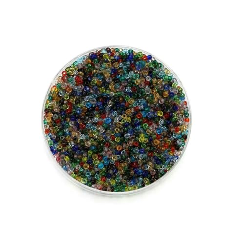 1000/1800 Stück 2 mm transparente tschechische Glasperlen, runde lose Perlen für DIY-Armbänder, Ohrringe, Schmuckherstellung, Zubehör – gemischt – 2 mm x 1800 Stück 1000/1800 Stück 2 mm transparente tschechische Glasperlen, runde lose Perlen für DIY-Armbänder, Ohrringe, Schmuckherstellung, Zubehör – gemischt – 2 mm x 1800 Stück von SEDRGH