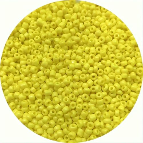 1000 Stück/Los, 10 g, 2 mm, bezaubernde tschechische Glasperlen, DIY-Armband, Halskette, Abstandsperlen für die Schmuckherstellung, DIY-Ohrringe, Halsketten, gelb 1000 Stück/Los, 10 g, 2 mm, bezaubernde tschechische Glasperlen, DIY-Armband, Halskette, Abstandsperlen für die Schmuckherstellung, DIY-Ohrringe, Halsketten, gelb von SEDRGH