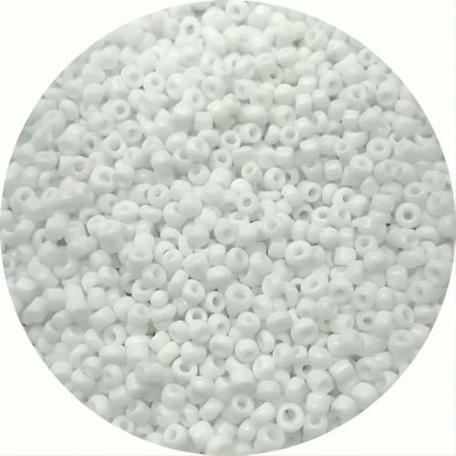 1000 Stück/Los, 10 g, 2 mm, charmante tschechische Glasperlen, DIY-Armband, Halskette, Abstandsperlen für Schmuckherstellung, DIY-Ohrringe, Halsketten, Weiß 1000 Stück/Los, 10 g, 2 mm, charmante tschechische Glasperlen, DIY-Armband, Halskette, Abstandsperlen für Schmuckherstellung, DIY-Ohrringe, Halsketten, Weiß von SEDRGH