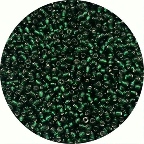 1000 Stück/Los, 10 g, 2 mm, charmante tschechische Glasperlen, DIY-Armband, Halskette, Abstandsperlen für die Schmuckherstellung, DIY-Ohrringe, Halsketten, Schwarzgrün 1000 Stück/Los, 10 g, 2 mm, charmante tschechische Glasperlen, DIY-Armband, Halskette, Abstandsperlen für die Schmuckherstellung, DIY-Ohrringe, Halsketten, Schwarzgrün von SEDRGH