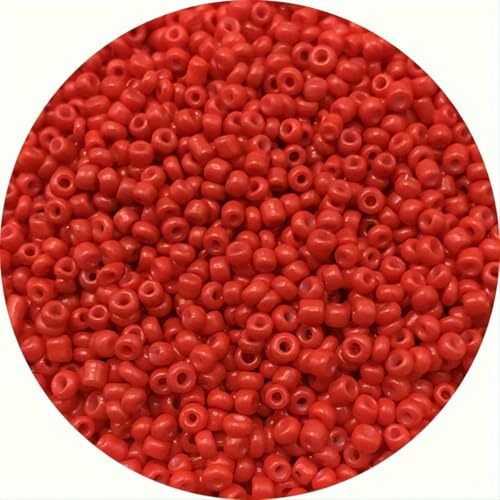 1000 Stück/Los, 10 g, 2 mm, charmante tschechische Glasperlen, DIY-Armband, Halskette, Abstandsperlen für die Schmuckherstellung, DIY-Ohrringe, Halsketten, rot 1000 Stück/Los, 10 g, 2 mm, charmante tschechische Glasperlen, DIY-Armband, Halskette, Abstandsperlen für die Schmuckherstellung, DIY-Ohrringe, Halsketten, rot von SEDRGH