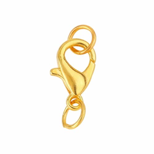 10er-Set Edelstahl-Karabinerverschluss, Biegeringe, Verbinder, Verschluss für Armband, Halskette, Ketten, DIY-Schmuckherstellung, 10/12/14,0 mm - 12 mm, Gold 10er-Set Edelstahl-Karabinerverschluss, Biegeringe, Verbinder, Verschluss für Armband, Halskette, Ketten, DIY-Schmuckherstellung, 10/12/14,0 mm - 12 mm, Gold von SEDRGH