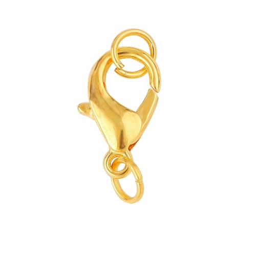 10er-Set Edelstahl-Karabinerverschluss, Biegeringe, Verbinder, Verschluss für Armband, Halskette, Ketten, DIY-Schmuckherstellung, 10/12/14,0 mm – 14,0 mm, Gold 10er-Set Edelstahl-Karabinerverschluss, Biegeringe, Verbinder, Verschluss für Armband, Halskette, Ketten, DIY-Schmuckherstellung, 10/12/14,0 mm – 14,0 mm, Gold von SEDRGH
