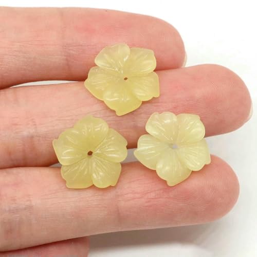 15 mm Kristall-Pfirsichblüten-Blumen-Abstandshalterperlen, Naturstein, lose Perlen für DIY-Ohrring-Armband-Halskette, Schmuckherstellung, Zitronenjade, 1 Stück 15 mm Kristall-Pfirsichblüten-Blumen-Abstandshalterperlen, Naturstein, lose Perlen für DIY-Ohrring-Armband-Halskette, Schmuckherstellung, Zitronenjade, 1 Stück von SEDRGH