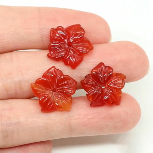 15 mm Kristall-Pfirsichblüten-Blumen-Abstandsperlen, Naturstein, lose Perlen für DIY-Ohrring-Armband-Halskette, Schmuckherstellung, roter Achat, 1 Stück 15 mm Kristall-Pfirsichblüten-Blumen-Abstandsperlen, Naturstein, lose Perlen für DIY-Ohrring-Armband-Halskette, Schmuckherstellung, roter Achat, 1 Stück von SEDRGH