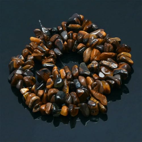 16 Zoll Natursteinperlen, Splitterperlen, 5–8 mm, unregelmäßige Kristall-Achat-Kiesperlen, DIY-Armband für Schmuck, Tigerauge-Stein, Länge ca. 39 cm 16 Zoll Natursteinperlen, Splitterperlen, 5–8 mm, unregelmäßige Kristall-Achat-Kiesperlen, DIY-Armband für Schmuck, Tigerauge-Stein, Länge ca. 39 cm von SEDRGH