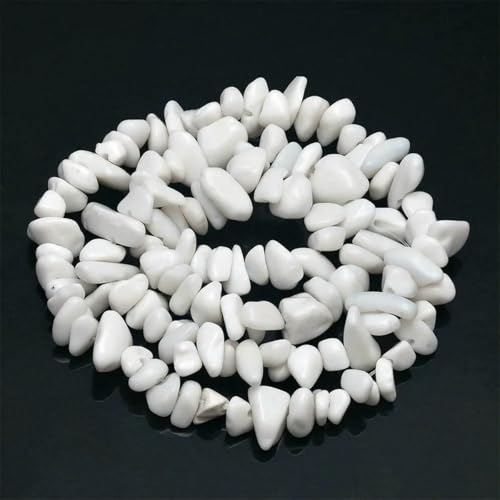 16 Zoll Natursteinperlen, Splitterperlen, 5–8 mm, unregelmäßige Kristall-Achat-Kiesperlen, DIY-Armband für Schmuck, weißes Porzellan, Länge ca. 39 cm 16 Zoll Natursteinperlen, Splitterperlen, 5–8 mm, unregelmäßige Kristall-Achat-Kiesperlen, DIY-Armband für Schmuck, weißes Porzellan, Länge ca. 39 cm von SEDRGH