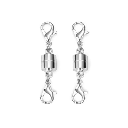 2 Stück Magnetverschlüsse für die Schmuckherstellung, DIY-Armband, Halskette, Magnetverschluss, Verbindungsschnalle, Zubehör, Verlängerungskette, Stil 2, Silber 2 Stück Magnetverschlüsse für die Schmuckherstellung, DIY-Armband, Halskette, Magnetverschluss, Verbindungsschnalle, Zubehör, Verlängerungskette, Stil 2, Silber von SEDRGH