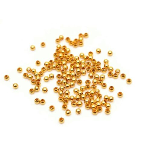 2 mm 3,0 mm Abstandsperlen aus versilbertem, vergoldetem Messing, glatt, winzige runde Metallperlen, 2 mm 3,0 mm zur Schmuckherstellung, 200 Stück – Abstandsperlen Gold – 2 x 1 mm, 200 Stüc 2 mm 3,0 mm Abstandsperlen aus versilbertem, vergoldetem Messing, glatt, winzige runde Metallperlen, 2 mm 3,0 mm zur Schmuckherstellung, 200 Stück – Abstandsperlen Gold – 2 x 1 mm, 200 Stüc von SEDRGH