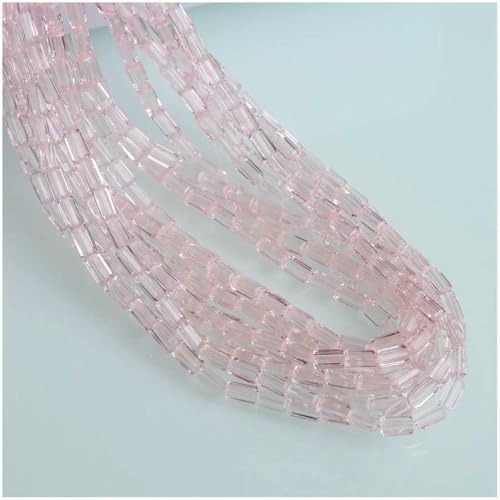 2 x 4,0 mm österreichische quaderförmige Kristallperlen, transparente quadratische Glasperlen, lose Abstandsperlen für die Schmuckherstellung, Halsketten, Armbänder, SJCF001-06, 2 x 4,0 mm, 95 Stück von SEDRGH