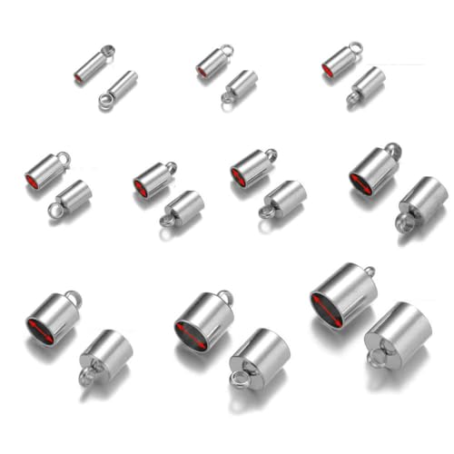 20 Stück Edelstahl-Crimp-Endkappen, Lederkordeln, Endkappen, Perlenkappen, PVD-plattierte Goldverschlüsse, DIY-Schmuckherstellung, Zubehör, Stahl, Loch 2,5 mm 20 Stück Edelstahl-Crimp-Endkappen, Lederkordeln, Endkappen, Perlenkappen, PVD-plattierte Goldverschlüsse, DIY-Schmuckherstellung, Zubehör, Stahl, Loch 2,5 mm von SEDRGH