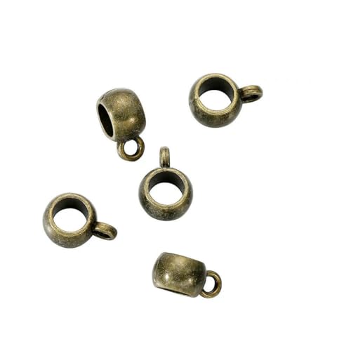 20 Stück antike Charm-Anhänger, Abstandsperlen,Clips, Anhänger-Verschlüsse, Verbinder für Armband, Halskette, Schmuckherstellung, 25 von SEDRGH