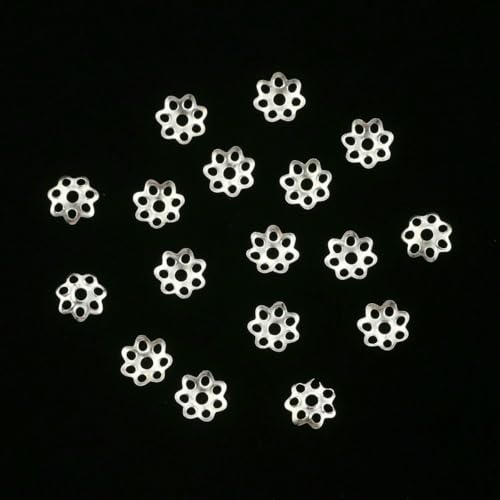 200 Stück/Los 6 mm Hohlblume Edelstahl Metall Filigran Lose Abstandshalter Perlenkappen für DIY Schmuckzubehör Herstellung von Zubehör-Silber-6mm500pcs 200 Stück/Los 6 mm Hohlblume Edelstahl Metall Filigran Lose Abstandshalter Perlenkappen für DIY Schmuckzubehör Herstellung von Zubehör-Silber-6mm500pcs von SEDRGH