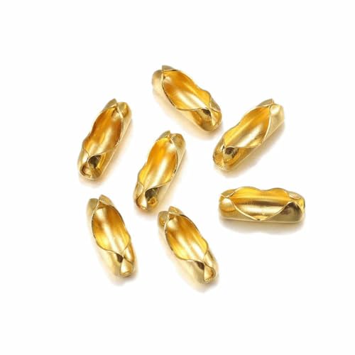 200 Stück/Los Durchmesser 1,5/2/2,4/3,2 mm Kugelkettenverbinder Verschlüsse Verbinder für DIY-Schmuckherstellung Zubehör-Gold-1,5 mm 200 Stück/Los Durchmesser 1,5/2/2,4/3,2 mm Kugelkettenverbinder Verschlüsse Verbinder für DIY-Schmuckherstellung Zubehör-Gold-1,5 mm von SEDRGH