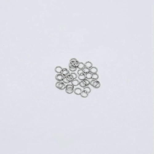 200 Stück offene Biegeringe aus Edelstahl für Schmuckherstellungsbedarf, DIY-Doppelschlaufen, Spaltringe, Verbinder für Schmuckzubehör, 0,5 x 3,0 mm, 200 Stück von SEDRGH
