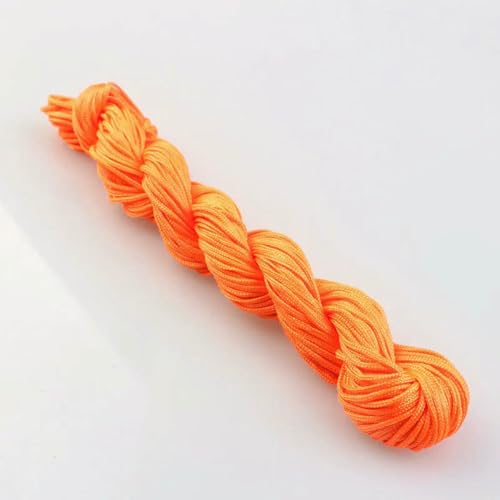 23 Farben 1 mm chinesische Knotenschnur, Nylon-Makramee-Fadenschnur, Perlenschnur zur Armbandherstellung, Orange 23 Farben 1 mm chinesische Knotenschnur, Nylon-Makramee-Fadenschnur, Perlenschnur zur Armbandherstellung, Orange von SEDRGH