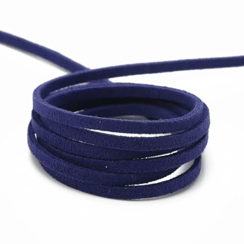 3,0 mm geflochtene Kordel aus Wildlederimitat, koreanisches Samtleder für handgefertigte DIY-Perlenarmbänder, Schmuckherstellung, Fadenschnur, Seil, 1 m/4,0 m/Rolle, 82, 3,0 mm, 4,0 m von SEDRGH