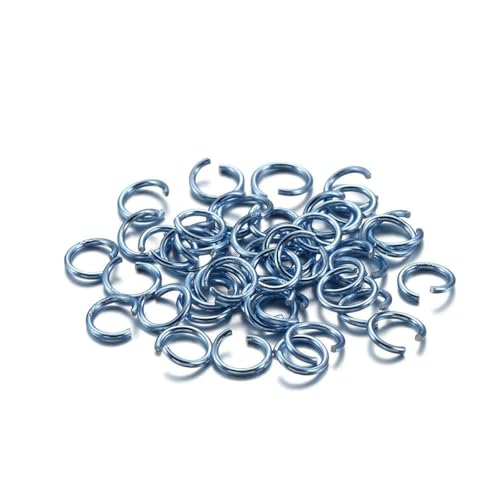 300 Stück/Los 6 8 10 mm Aluminium Soft Open Biegering Spaltringe Verbinder für DIY Schmuckherstellung Zubehör Zubehör-Blau-Lila-8,5 mm 300 Stück/Los 6 8 10 mm Aluminium Soft Open Biegering Spaltringe Verbinder für DIY Schmuckherstellung Zubehör Zubehör-Blau-Lila-8,5 mm von SEDRGH