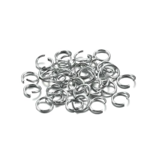 300 Stück/Los 6 8 10 mm Aluminium Soft Open Biegering Spaltringe Verbinder für DIY Schmuckherstellung Zubehör Zubehör-Silber-4,5 mm 300 Stück/Los 6 8 10 mm Aluminium Soft Open Biegering Spaltringe Verbinder für DIY Schmuckherstellung Zubehör Zubehör-Silber-4,5 mm von SEDRGH