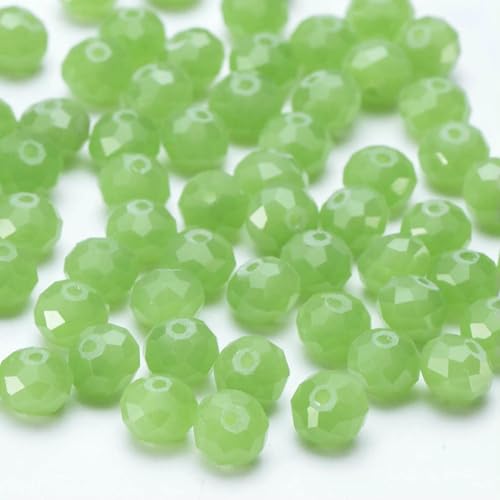 4 6 8 10 mm tschechische Rondelle-Kristallperlen, facettierte Glasperlen, lose Abstandsperlen für die Schmuckherstellung, DIY-Handarbeiten, BZ1300, 38–8 mm, 60–65 Stück von SEDRGH
