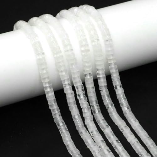 4 x 2 mm flache runde Natursteinperlen, Tigerauge, Achate, Quarze, Rondelle-Perlen zur Schmuckherstellung, DIY-Ohrring, Armband, Halskette, klarer Quarz, 5 Stränge 4 x 2 mm flache runde Natursteinperlen, Tigerauge, Achate, Quarze, Rondelle-Perlen zur Schmuckherstellung, DIY-Ohrring, Armband, Halskette, klarer Quarz, 5 Stränge von SEDRGH