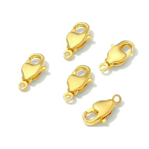 5/10/15 Stück/Los Verschluss für Armband 18K vergoldet Messing Karabinerverschluss Verbinder,Verschlüsse für Schmuck,Zubehör für Schmuck-18K vergoldet-15 Stück 5/10/15 Stück/Los Verschluss für Armband 18K vergoldet Messing Karabinerverschluss Verbinder,Verschlüsse für Schmuck,Zubehör für Schmuck-18K vergoldet-15 Stück von SEDRGH