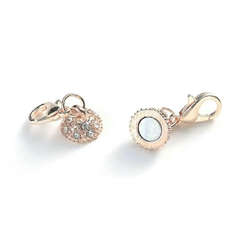 5 Paar runde Magnetverschlüsse, Perlen, Strass-Charms, Anhänger, DIY, Paar, Magnetschnalle für Schmuckarmband, 14/16 mm, 12–16 x 10 mm von SEDRGH