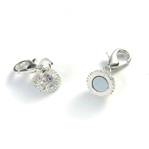 5 Paar runde Magnetverschlüsse, Perlen, Strass-Charms, Anhänger, DIY, Paar, Magnetschnalle für Schmuckarmband, 14/16 mm, 14–16 x 10 mm von SEDRGH