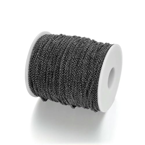 5 m/Los 2–5,8 mm Bulk-Kette, lange Schmuckkette, Verlängerungsketten, Halskettenketten für DIY handgefertigten Schmuck, Zubehör zur Herstellung von Fundstücken, Gun Black, 5,8 x 2 m 5 m/Los 2–5,8 mm Bulk-Kette, lange Schmuckkette, Verlängerungsketten, Halskettenketten für DIY handgefertigten Schmuck, Zubehör zur Herstellung von Fundstücken, Gun Black, 5,8 x 2 m von SEDRGH