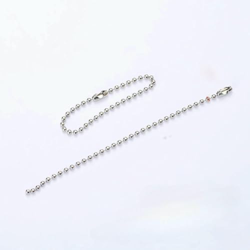 50/100/500 Stück runde Kugelperlenketten, Länge, Schlüsselanhänger, Anhänger, Massenketten mit Anschlussstück für DIY-Anhänger, Schmuck, Taschenzubehör, 500 Stück, 10 cm 50/100/500 Stück runde Kugelperlenketten, Länge, Schlüsselanhänger, Anhänger, Massenketten mit Anschlussstück für DIY-Anhänger, Schmuck, Taschenzubehör, 500 Stück, 10 cm von SEDRGH