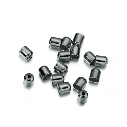 50–100 Stück Perlenkappen, Lederschnüre, Schnallen, Endkappen, Quastenkappen für Modeschmuckherstellung, DIY, handgefertigter Schmuck, Gun Black, 8 x 9 mm, 50 Stück 50–100 Stück Perlenkappen, Lederschnüre, Schnallen, Endkappen, Quastenkappen für Modeschmuckherstellung, DIY, handgefertigter Schmuck, Gun Black, 8 x 9 mm, 50 Stück von SEDRGH