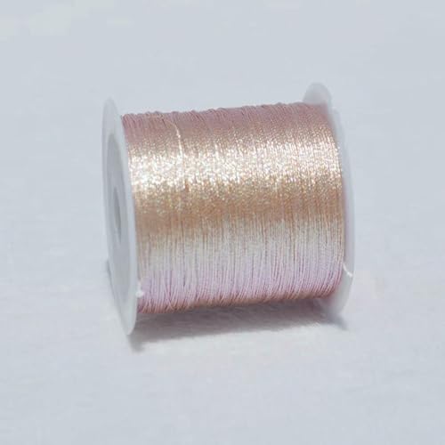 50 Meter 0,4,0 mm bunter Faden für handgefertigte Halsketten, Armbänder, geflochtene Seile, Stickereien, Häkelperlen, Schmuckherstellung, 26-0,4,0 mm x 50 m von SEDRGH