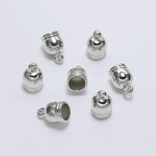 50 Stück/Los Halsketten-Endkappen, Quastenkappen, Lederkordel-Crimp-Endkappen, Perlenkappen, Verschluss für DIY-Schmuckherstellung, Zubehör-Rhodium-12 mm x 50 Stück 50 Stück/Los Halsketten-Endkappen, Quastenkappen, Lederkordel-Crimp-Endkappen, Perlenkappen, Verschluss für DIY-Schmuckherstellung, Zubehör-Rhodium-12 mm x 50 Stück von SEDRGH