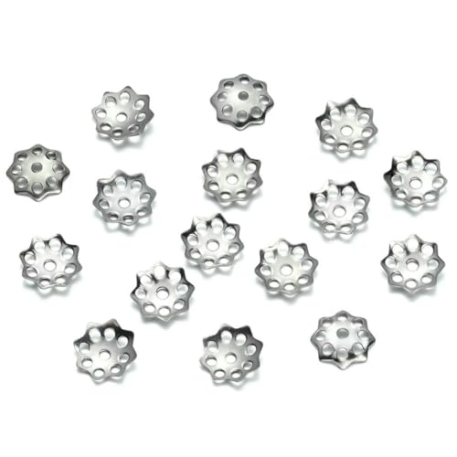 50 Stück/Lot 15 Stil Edelstahl Blatt Blumen Perlen Endkappen für Schmuckherstellung Handarbeiten Spacer Perlenkappen DIY Zubehör-02 Stil 50 Stück/Lot 15 Stil Edelstahl Blatt Blumen Perlen Endkappen für Schmuckherstellung Handarbeiten Spacer Perlenkappen DIY Zubehör-02 Stil von SEDRGH