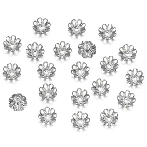 50 Stück/Lot 15 Stil Edelstahl Blatt Blumen Perlen Endkappen für Schmuckherstellung Handarbeiten Spacer Perlenkappen DIY Zubehör-07 Stil 50 Stück/Lot 15 Stil Edelstahl Blatt Blumen Perlen Endkappen für Schmuckherstellung Handarbeiten Spacer Perlenkappen DIY Zubehör-07 Stil von SEDRGH
