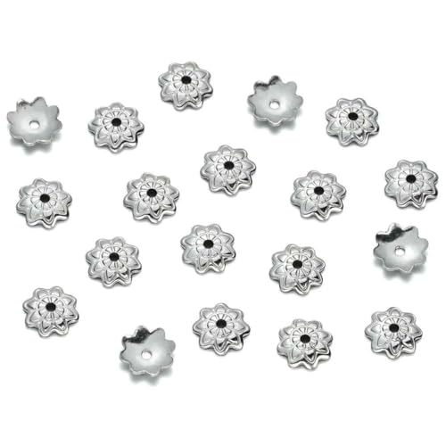 50 Stück/Lot 15 Stil Edelstahl Blatt Blumen Perlen Endkappen für Schmuckherstellung Handarbeiten Spacer Perlenkappen DIY Zubehör-08 Stil 50 Stück/Lot 15 Stil Edelstahl Blatt Blumen Perlen Endkappen für Schmuckherstellung Handarbeiten Spacer Perlenkappen DIY Zubehör-08 Stil von SEDRGH