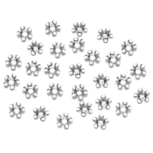50 Stück/Lot 15 Stil Edelstahl Blatt Blumen Perlen Endkappen für Schmuckherstellung Handarbeiten Spacer Perlenkappen DIY Zubehör-09 Stil 50 Stück/Lot 15 Stil Edelstahl Blatt Blumen Perlen Endkappen für Schmuckherstellung Handarbeiten Spacer Perlenkappen DIY Zubehör-09 Stil von SEDRGH