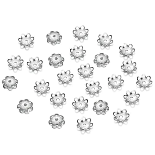 50 Stück/Lot 15 Stil Edelstahl Blatt Blumen Perlen Endkappen für Schmuckherstellung Handarbeiten Spacer Perlenkappen DIY Zubehör-10 Stil 50 Stück/Lot 15 Stil Edelstahl Blatt Blumen Perlen Endkappen für Schmuckherstellung Handarbeiten Spacer Perlenkappen DIY Zubehör-10 Stil von SEDRGH