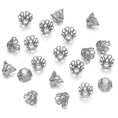 50 Stück/Lot 15 Stil Edelstahl Blatt Blumen Perlen Endkappen für Schmuckherstellung Handarbeiten Spacer Perlenkappen DIY Zubehör-12 Stil 50 Stück/Lot 15 Stil Edelstahl Blatt Blumen Perlen Endkappen für Schmuckherstellung Handarbeiten Spacer Perlenkappen DIY Zubehör-12 Stil von SEDRGH