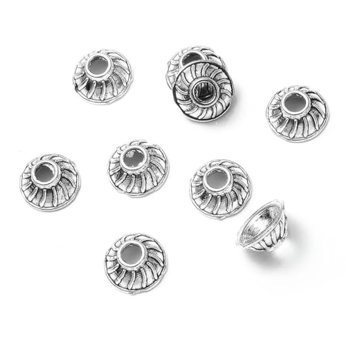 50 Stück/Lot Legierung Blumenform Torus Perlenkappen Lose Abstandsperlen für Schmuckherstellung DIY Halskette Armbänder Zubehör Zubehör-6 7x7mm 50 Stück/Lot Legierung Blumenform Torus Perlenkappen Lose Abstandsperlen für Schmuckherstellung DIY Halskette Armbänder Zubehör Zubehör-6 7x7mm von SEDRGH