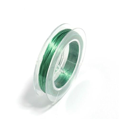 8/10 Rollen elastischer Stretch-Kristallfaden, gemischte Farben zur Schmuckherstellung, Armband- und Perlenfaden, 10 Yards/Rolle, Grün, 1 Rolle 8/10 Rollen elastischer Stretch-Kristallfaden, gemischte Farben zur Schmuckherstellung, Armband- und Perlenfaden, 10 Yards/Rolle, Grün, 1 Rolle von SEDRGH