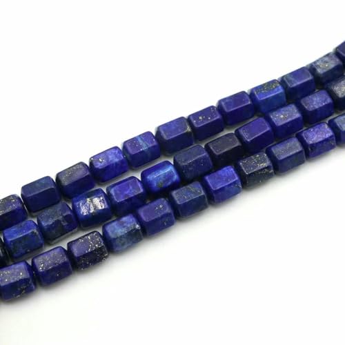 8 x 10 mm Naturstein, facettierte Perle, Achat, Amazonit, lose Abstandsperlen, Heilkristall für Schmuck, DIY, Armbandherstellung, Zubehör – Lapislazuli – (8 x 10 mm), 39–40 Stück von SEDRGH