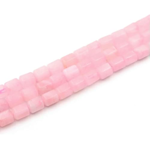 8 x 10 mm Naturstein, facettierte Perle, Achat, Amazonit, lose Abstandsperlen, Heilkristall für Schmuck, DIY, Armbandherstellung, Zubehör – Rosenquarz – (8 x 10 mm), 19–20 Stück von SEDRGH