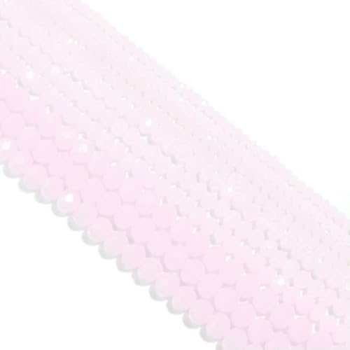 Bunte 3/4/6/8/10 mm Rondelle Österreich facettierte Kristallglasperlen Lose Abstandsperlen für die Schmuckherstellung DIY-Zubehör-Pink5665-10 mm von SEDRGH