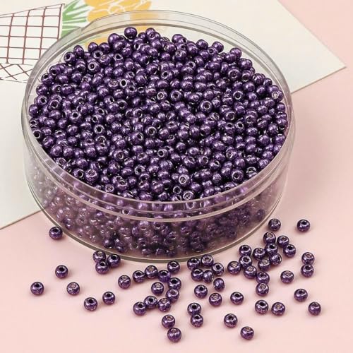 Hochwertige metallisch gefärbte Glasperlen 2/3/4,0 mm für die Schmuckherstellung, DIY-Handarbeiten, Bastelbedarf-BBG096-12-3,0 mm-330 Stück Hochwertige metallisch gefärbte Glasperlen 2/3/4,0 mm für die Schmuckherstellung, DIY-Handarbeiten, Bastelbedarf-BBG096-12-3,0 mm-330 Stück von SEDRGH