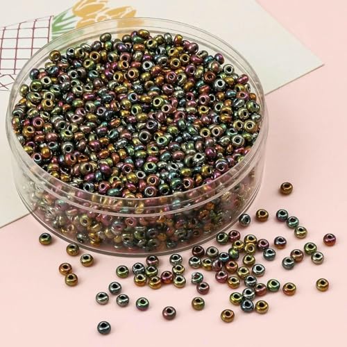 Hochwertige metallisch gefärbte Glasperlen 2/3/4,0 mm für die Schmuckherstellung, DIY-Handarbeiten, Bastelbedarf-BBG096-19-3,0 mm-330 Stück Hochwertige metallisch gefärbte Glasperlen 2/3/4,0 mm für die Schmuckherstellung, DIY-Handarbeiten, Bastelbedarf-BBG096-19-3,0 mm-330 Stück von SEDRGH