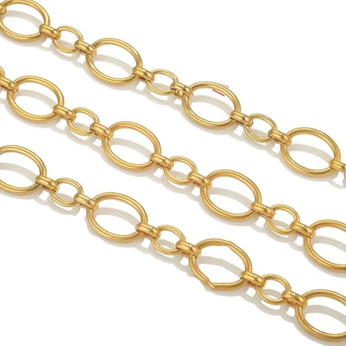 Meter PVD vergoldeter Edelstahl dicke große schwere Ketten zur Schmuckherstellung Halskette Armband DIY Schmuckkette Finding-Z1241G Meter PVD vergoldeter Edelstahl dicke große schwere Ketten zur Schmuckherstellung Halskette Armband DIY Schmuckkette Finding-Z1241G von SEDRGH