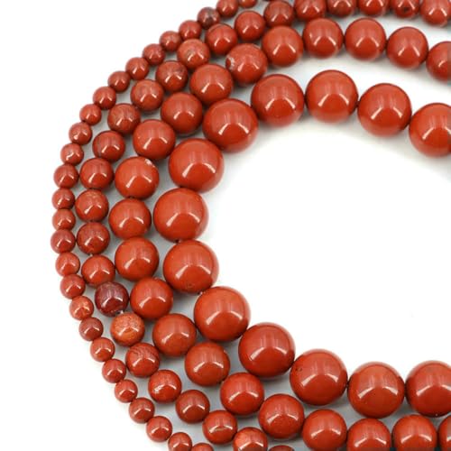 Natürliche schwarze Larvikit-Labradorit-Steinperlen, runde lose Perlen zur Schmuckherstellung, Armband- und Halskettenzubehör, 38,1 cm, 4/6/8/10 mm, Roter Jaspis A-10 mm (ca. 36 Stück Natürliche schwarze Larvikit-Labradorit-Steinperlen, runde lose Perlen zur Schmuckherstellung, Armband- und Halskettenzubehör, 38,1 cm, 4/6/8/10 mm, Roter Jaspis A-10 mm (ca. 36 Stück von SEDRGH