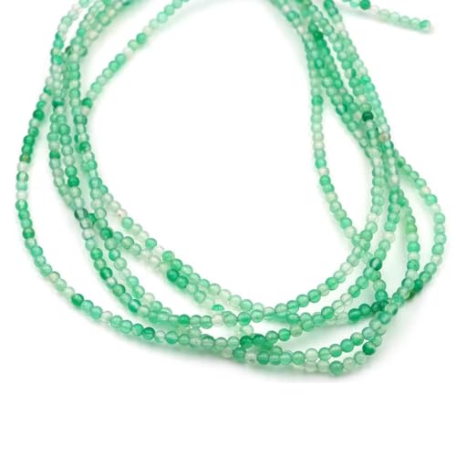 Perlen, 2 mm, 3,0 mm, natürlicher Halbedelstein, runde, lose Kristallperle für Damen, Schmuckherstellung, DIY-Armband, Halskette, Großpackung, grüner Blumenachat, 2 mm, 165 bis 175 Stück Perlen, 2 mm, 3,0 mm, natürlicher Halbedelstein, runde, lose Kristallperle für Damen, Schmuckherstellung, DIY-Armband, Halskette, Großpackung, grüner Blumenachat, 2 mm, 165 bis 175 Stück von SEDRGH