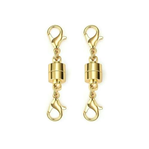 Stück Magnetverschlüsse für die Schmuckherstellung, DIY-Armband, Halskette, Magnetverschluss, Verbindungsschnalle, Zubehör, Verlängerungskette, Stil 2, Gold von SEDRGH
